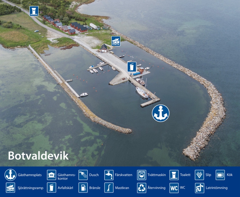 Gästhamn för fritidsbåt Botvaldevik